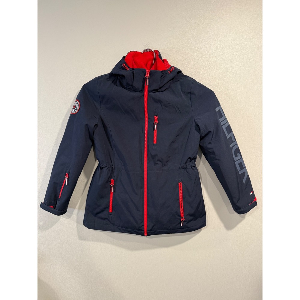 Tommy Hilfiger Women Navy Red 3 in 1 All Weather System Ski Jacket‎ Size Medium